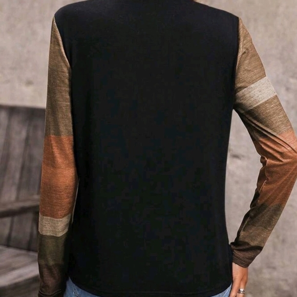 Black long sleeve top M - Picture 5 of 5